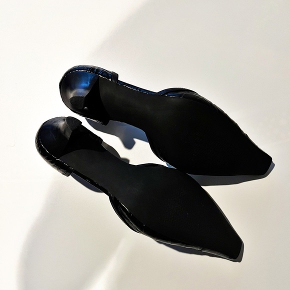 24. Vintage Coldwater Creek Mock Croc Croco Design Kitten Heel - Picture 5 of 9